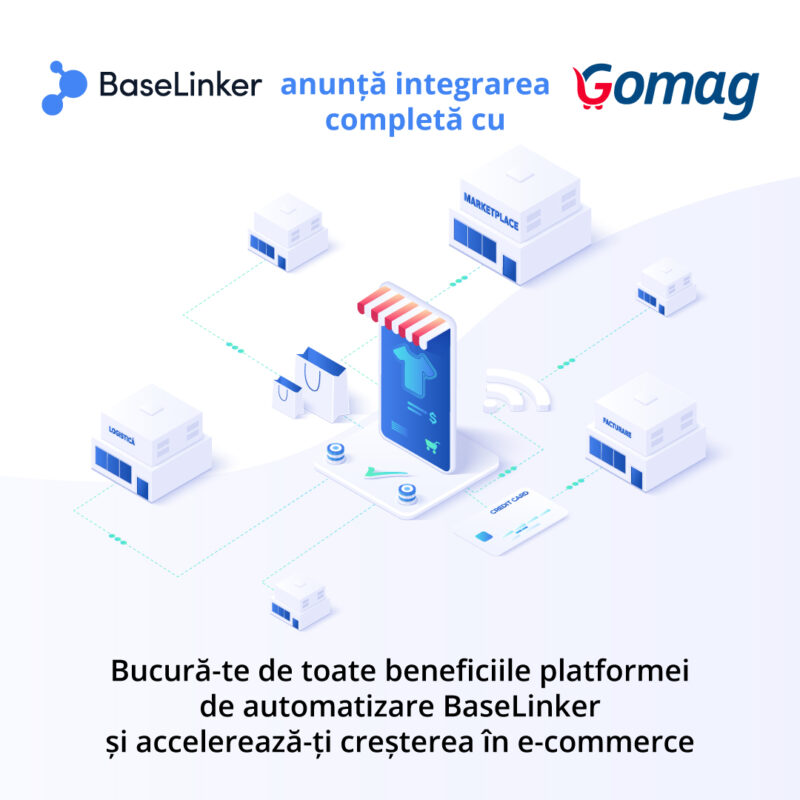 Parteneriat BaseLinker Gomag Romania